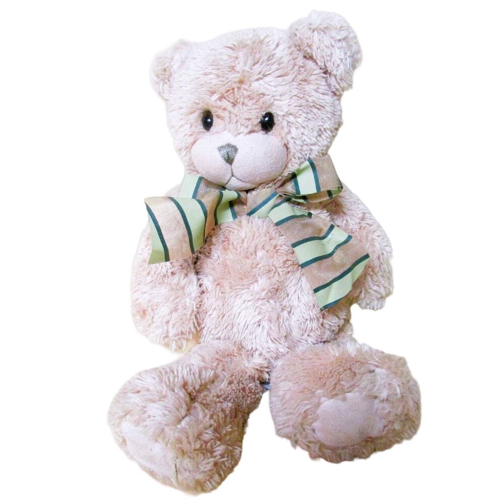 First and Main Plush Beige Teddy Bear 10-inches Marshall #1274 Y2K Issued